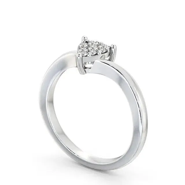 0.20CT Round Cut Cluster Lab-Grown Diamond Ring