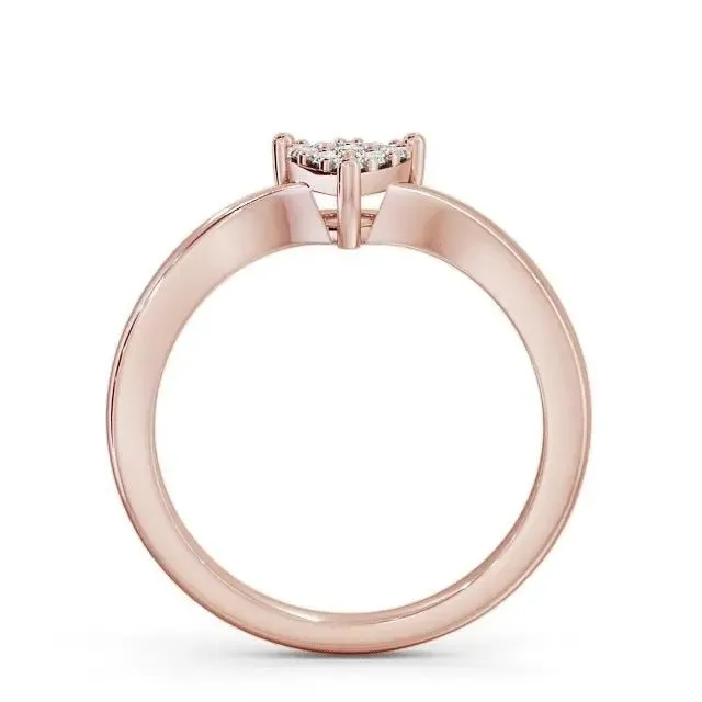 0.20CT Round Cut Cluster Lab-Grown Diamond Ring