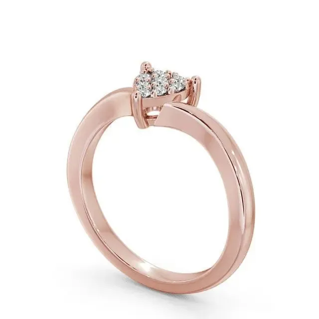 0.20CT Round Cut Cluster Lab-Grown Diamond Ring