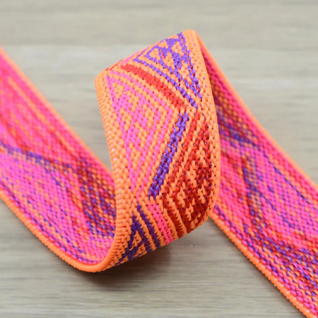 1 inch 25mm Jacquard  Pattern Elastic,Waistband Elastic ,-1 Yard