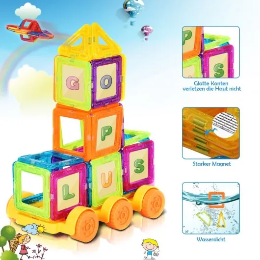 158 pcs Magical Magnetic Construction Building Blocks