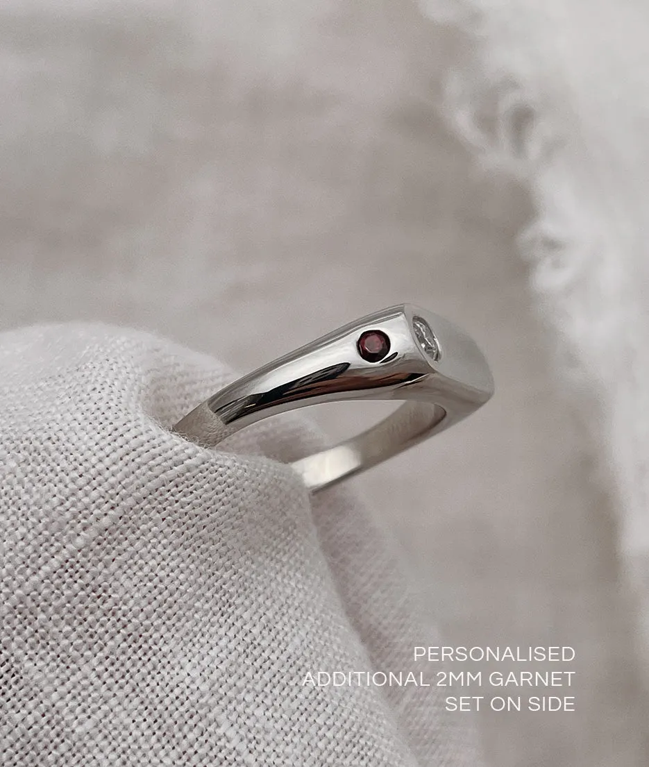 3mm Diamond Oval Signet