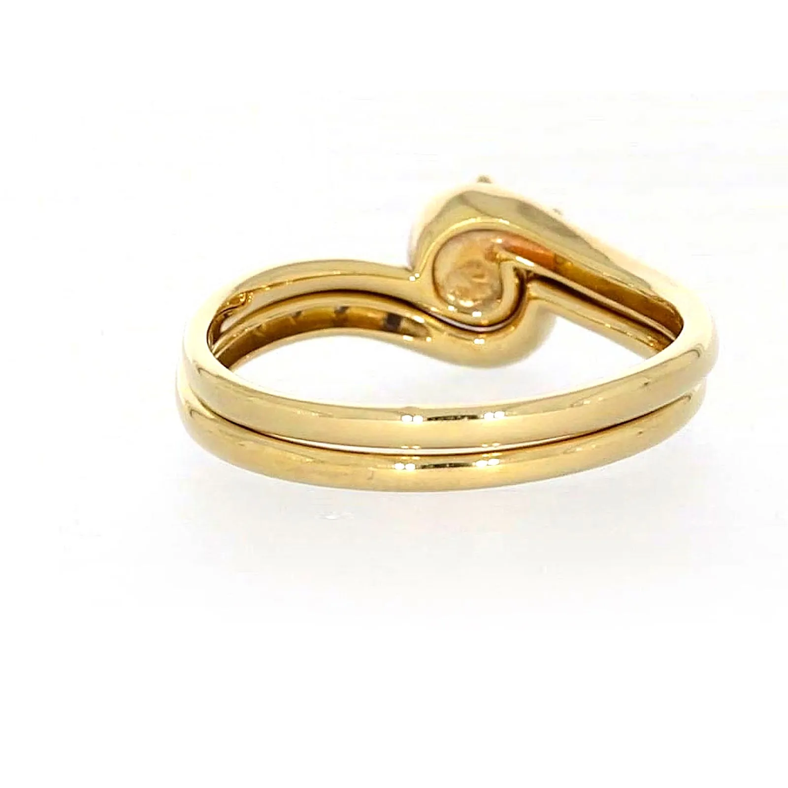 9ct Yellow Gold Round Brilliant Cut with 0.15 CARAT tw of Diamonds Ring