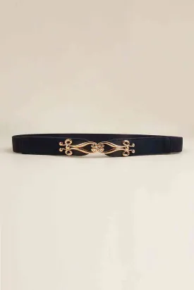 Alloy Buckle Elastic Belt