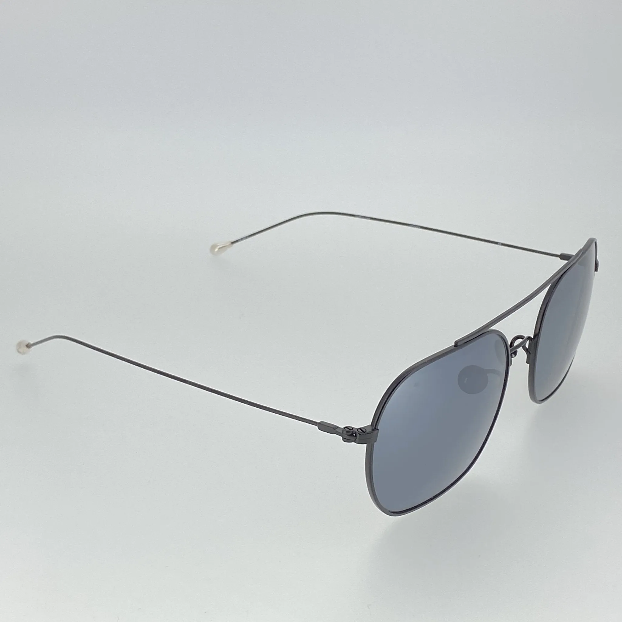 Ann Demeulemeester Men's Sunglasses Matte Black and Silver AD63C4SUN