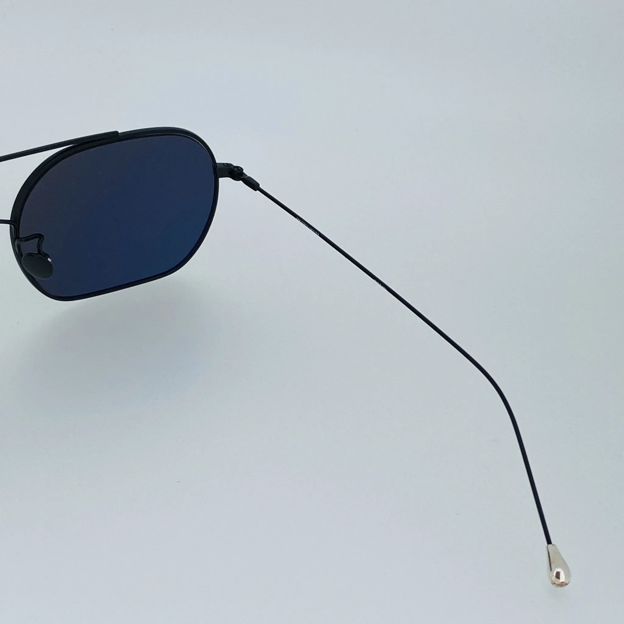 Ann Demeulemeester Men's Sunglasses Matte Black and Silver AD63C4SUN
