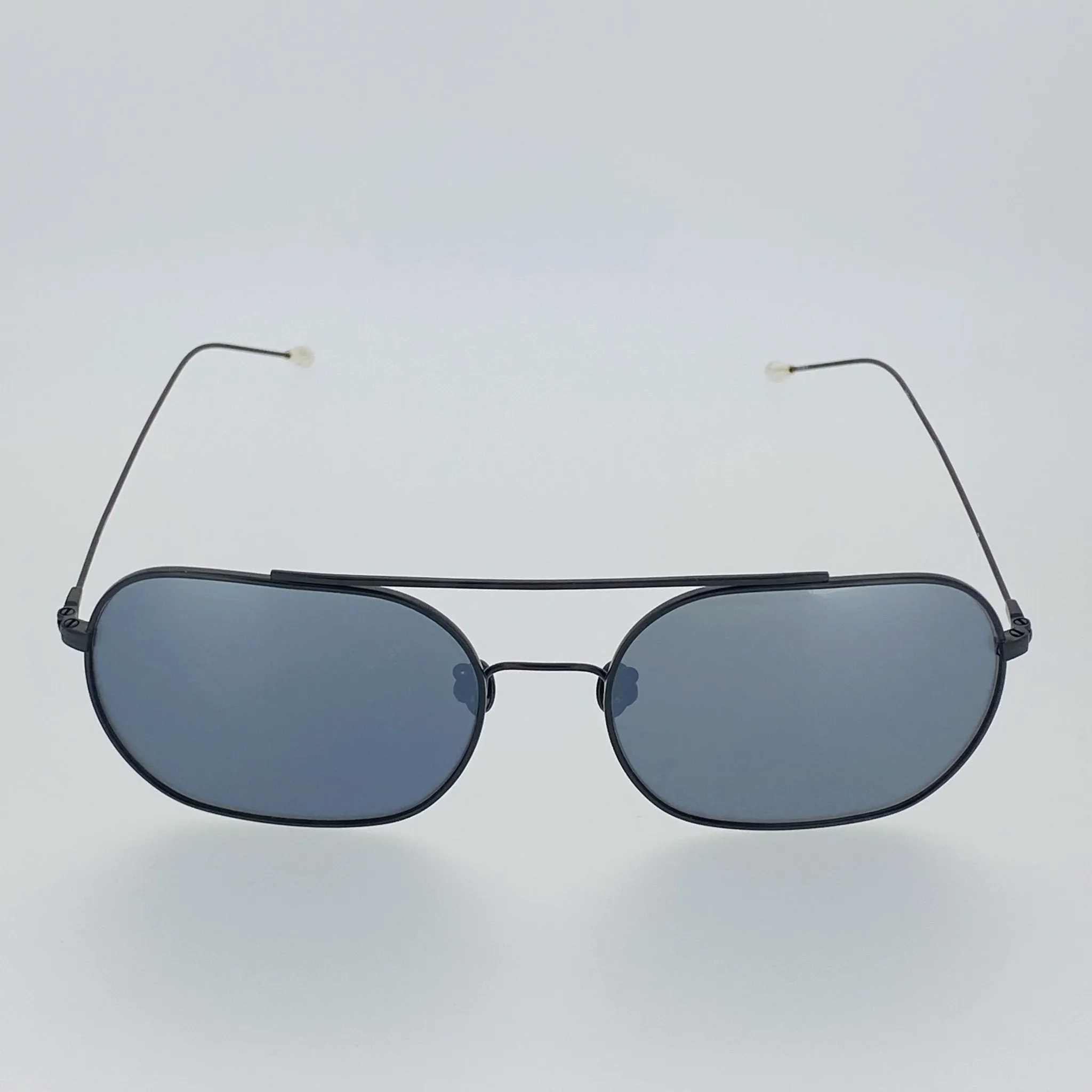 Ann Demeulemeester Men's Sunglasses Matte Black and Silver AD63C4SUN