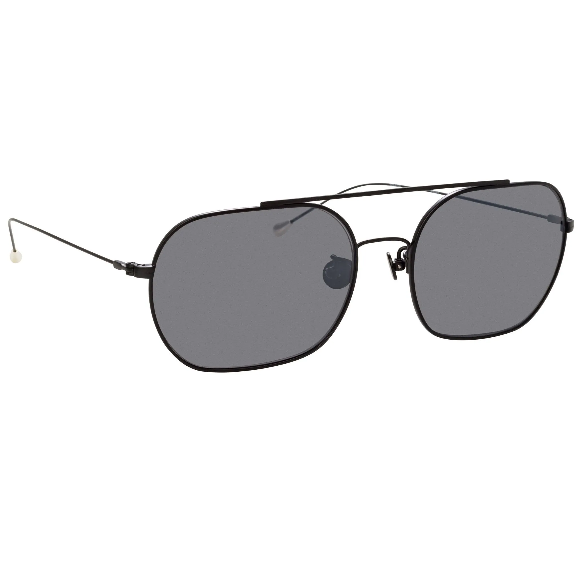 Ann Demeulemeester Men's Sunglasses Matte Black and Silver AD63C4SUN