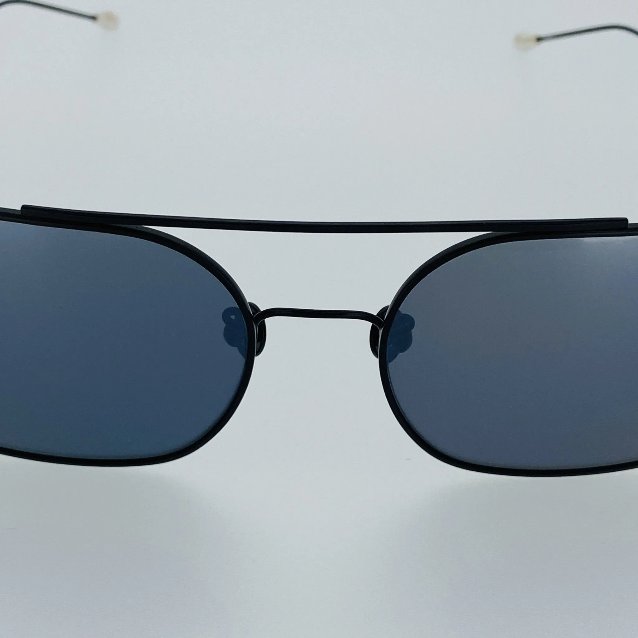 Ann Demeulemeester Men's Sunglasses Matte Black and Silver AD63C4SUN