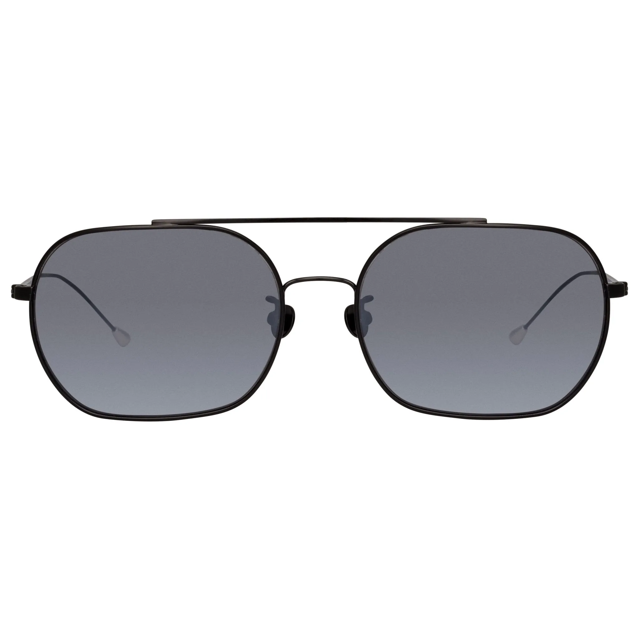 Ann Demeulemeester Men's Sunglasses Matte Black and Silver AD63C4SUN