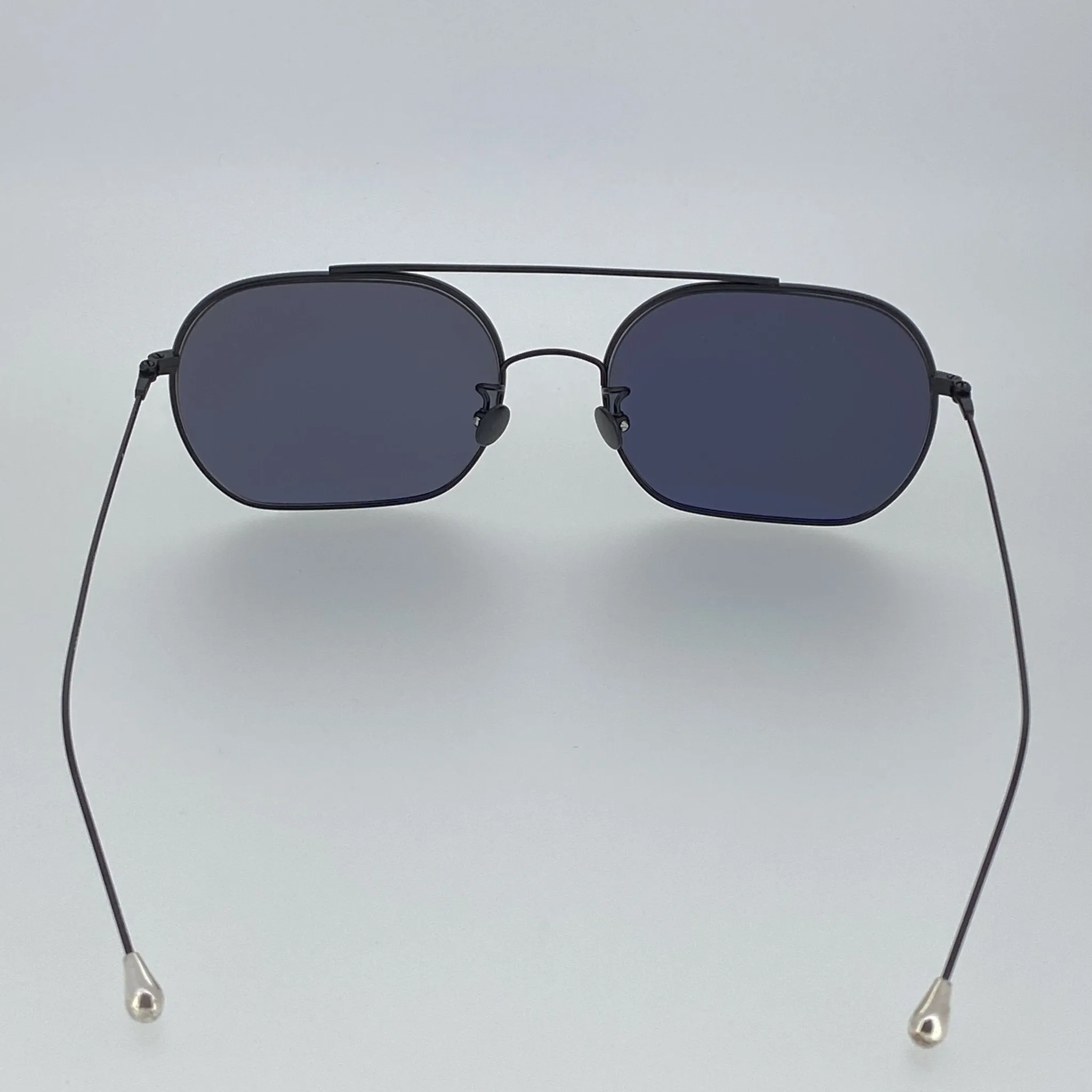 Ann Demeulemeester Men's Sunglasses Matte Black and Silver AD63C4SUN