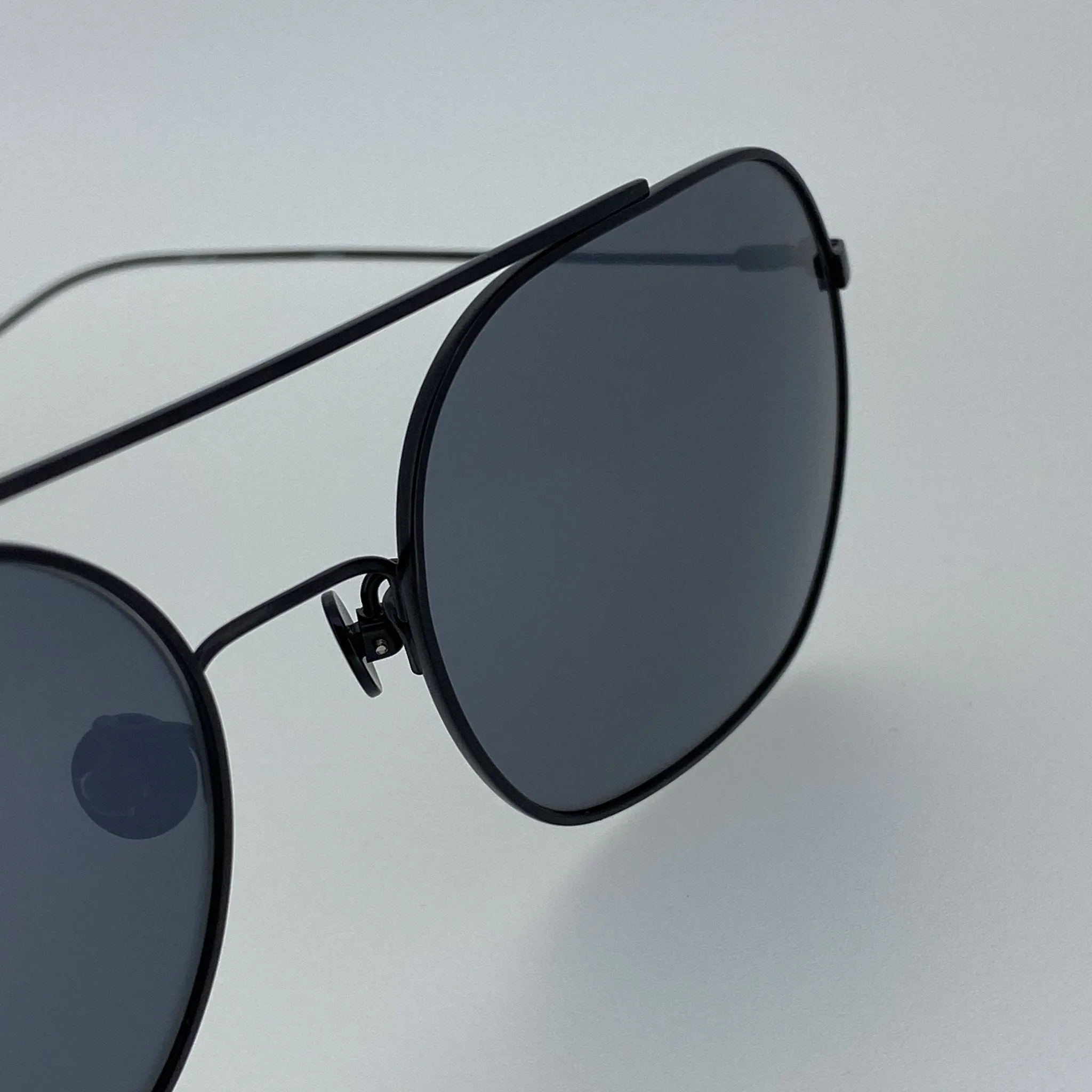 Ann Demeulemeester Men's Sunglasses Matte Black and Silver AD63C4SUN