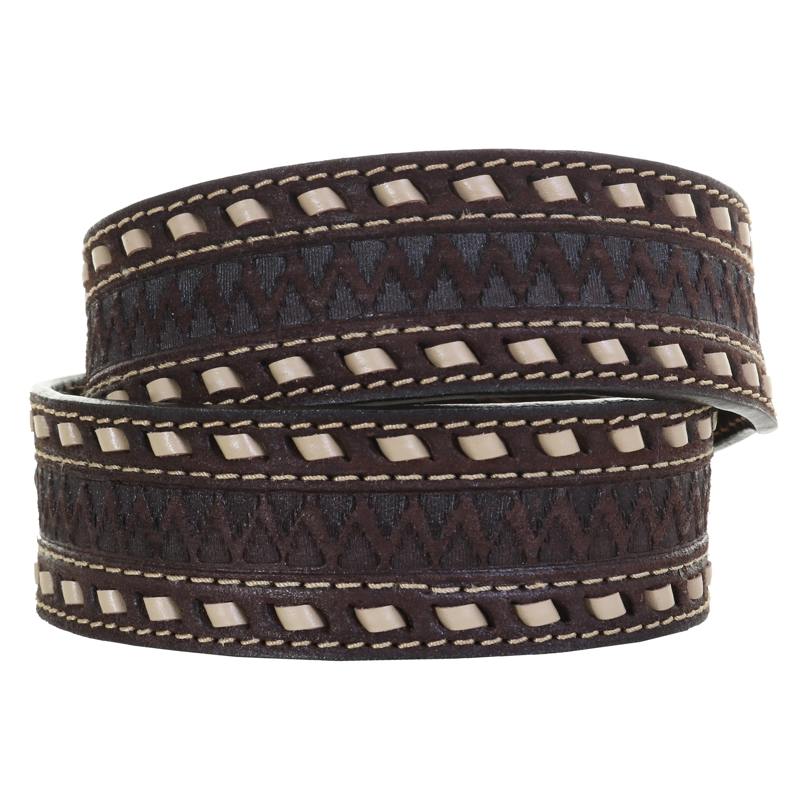 B1020 - Brown Rough Out Belt