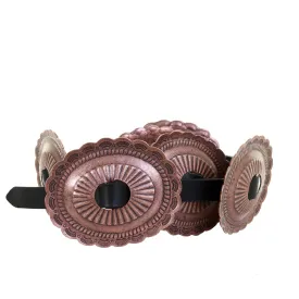 B1088 - Antique Copper Oval Concho Belt