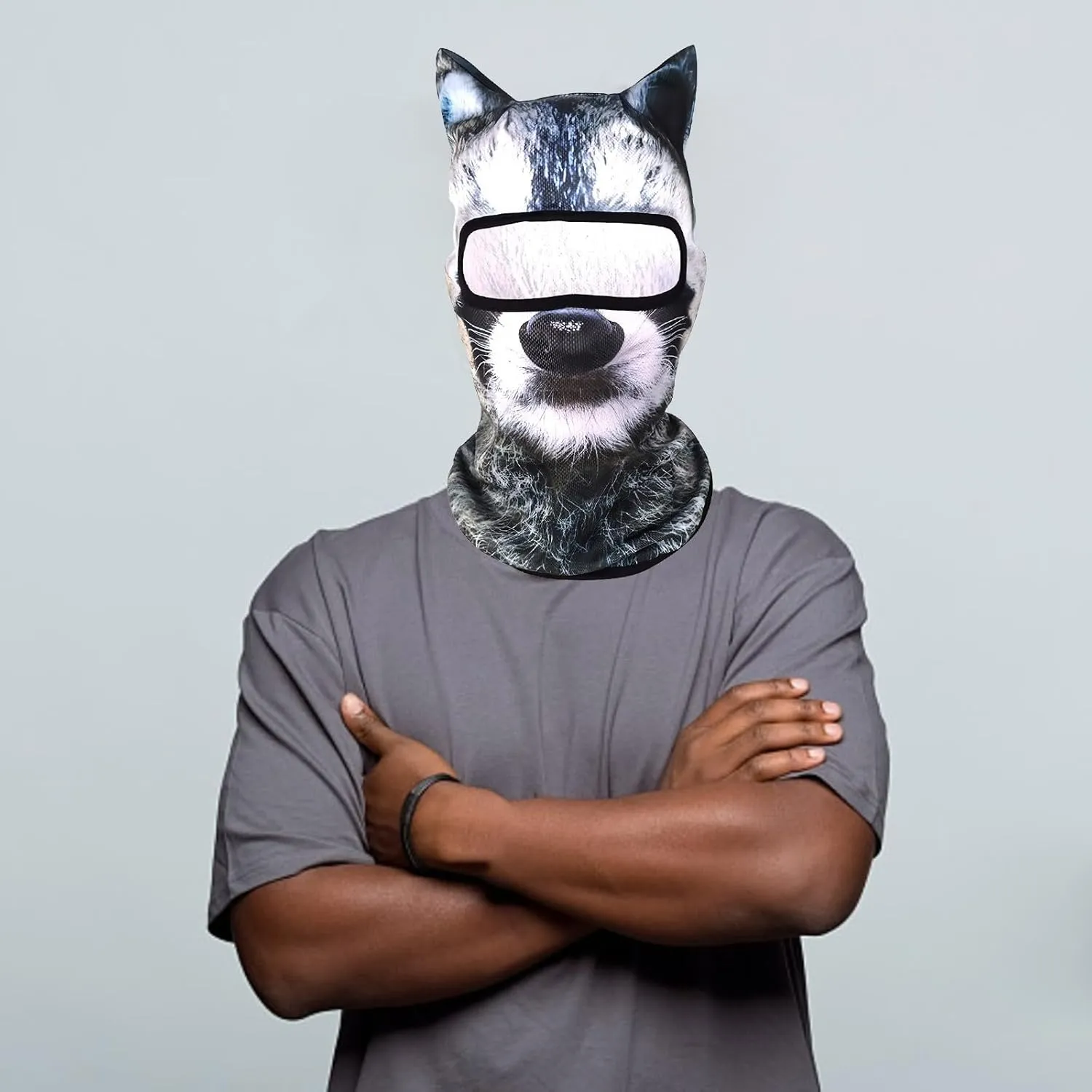 Balaclava Ski Masks Full Face Cat Animal Balaclava Cute Hood mask for Music Festival Raves Party Outdoor Activities