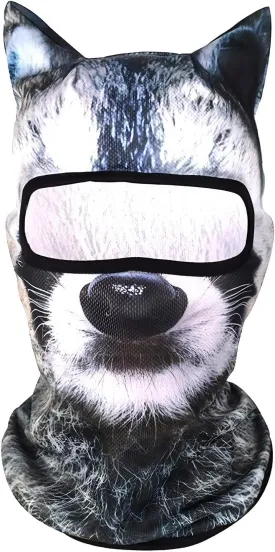 Balaclava Ski Masks Full Face Cat Animal Balaclava Cute Hood mask for Music Festival Raves Party Outdoor Activities