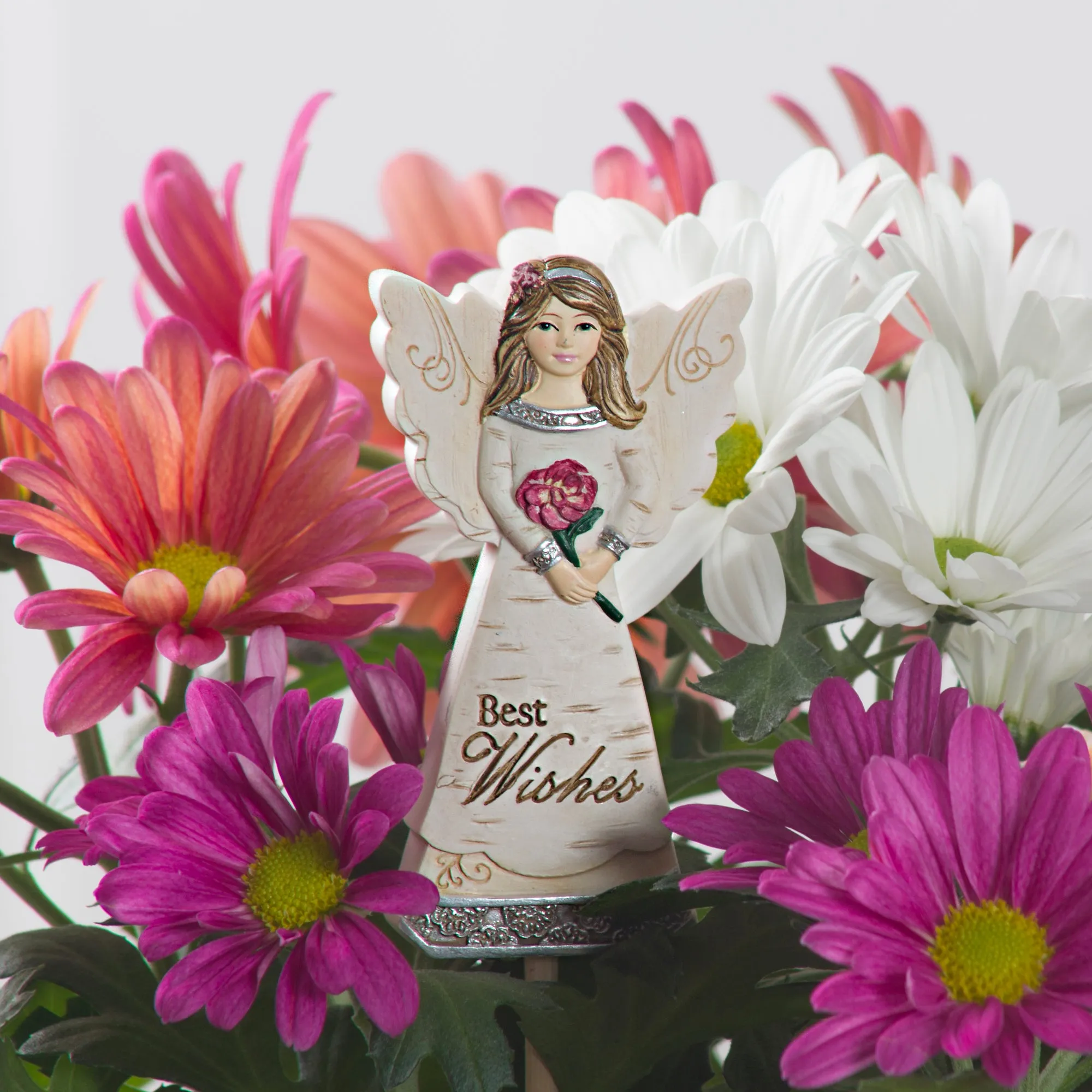 Best Wishes 3" Angel Floral Pick