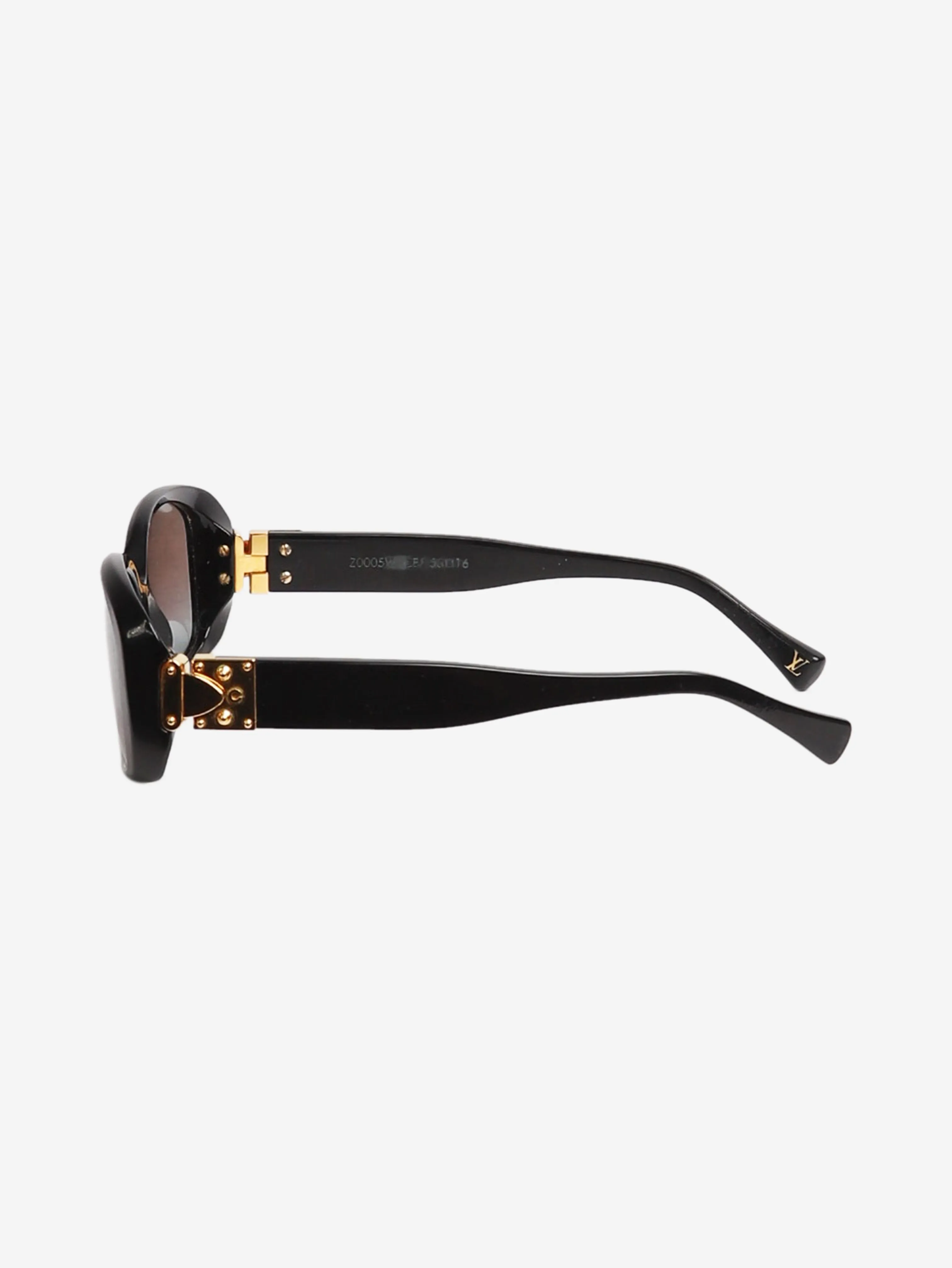 Black rectangular sunglasses - size