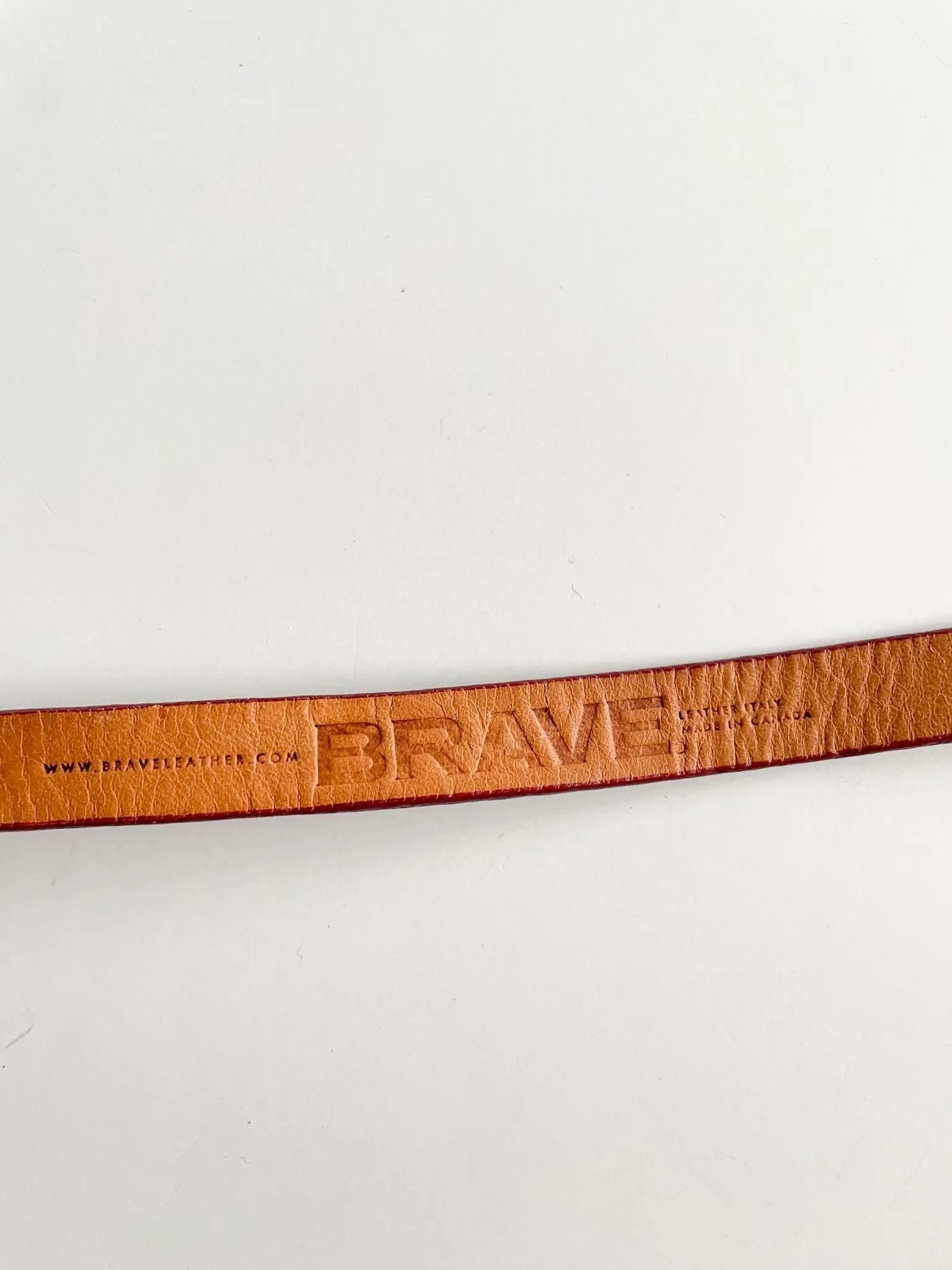 Brave Leather Raspberry Textured Belt - Medium (32.5-37")