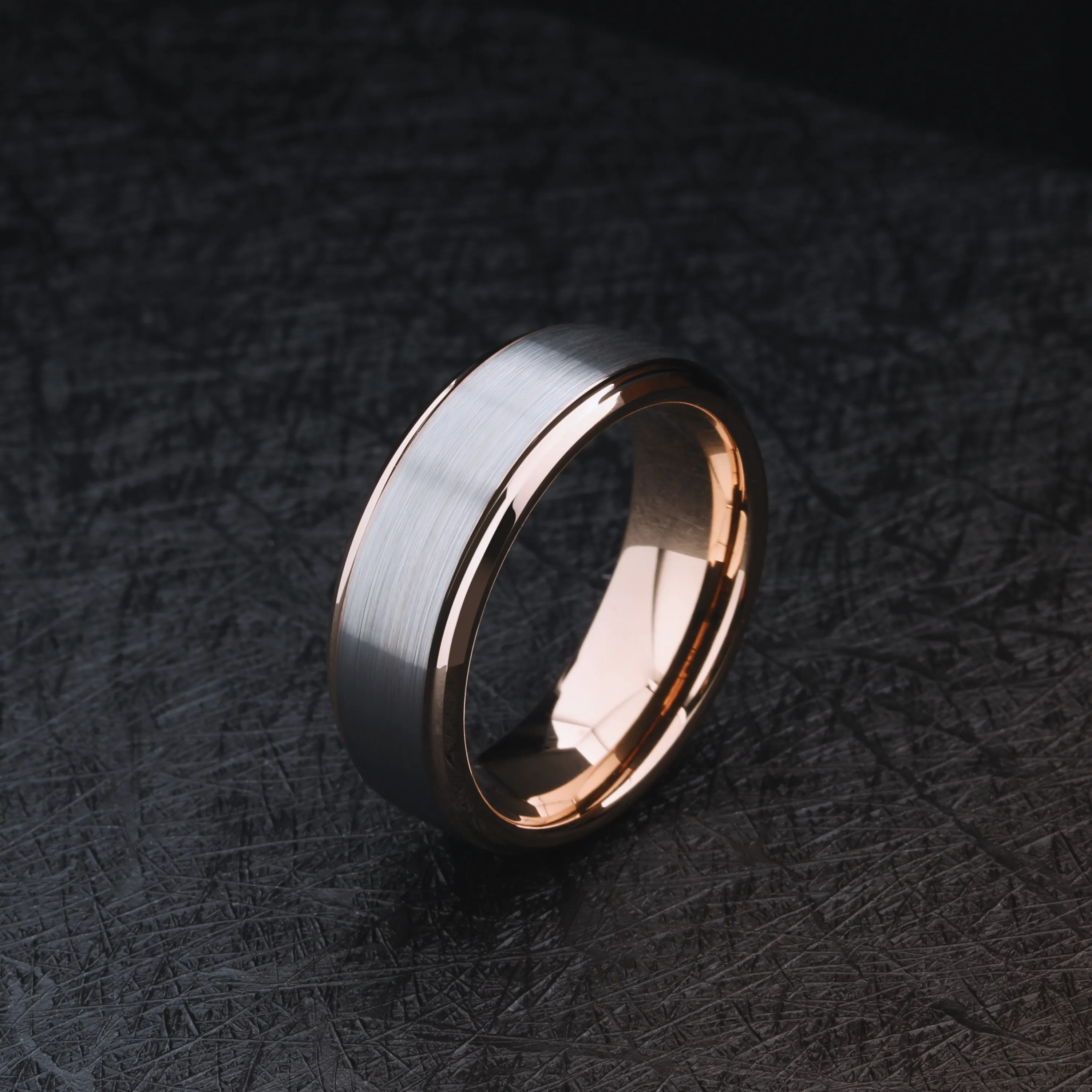 Brushed Silver Rose - Beveled