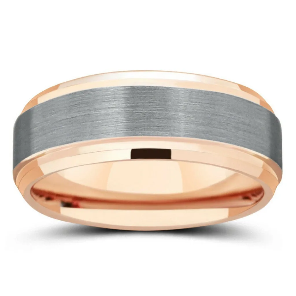 Brushed Silver Rose - Beveled