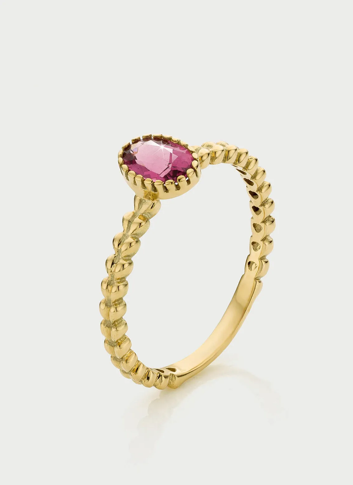 Caes rhodolite ring 14k gold