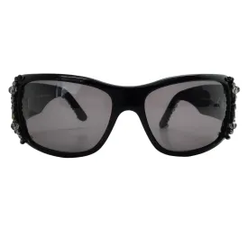 Chanel Black Crystal Bijou Numero 1 Sunglasses
