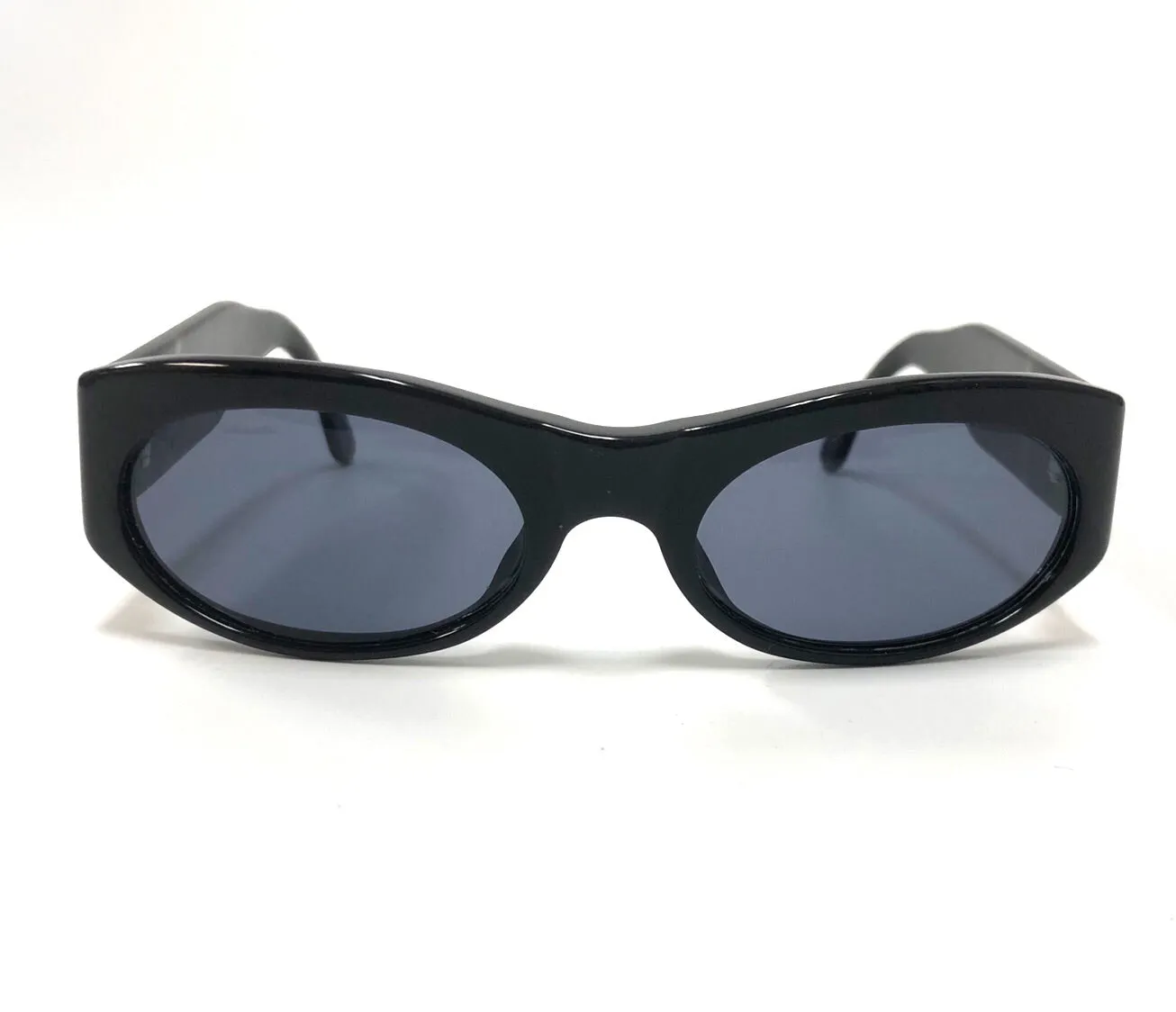 Chanel Vintage Black Small Frame Sunglasses