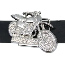 Chrome Motor-cross Belt Buckle #BU100MOTO