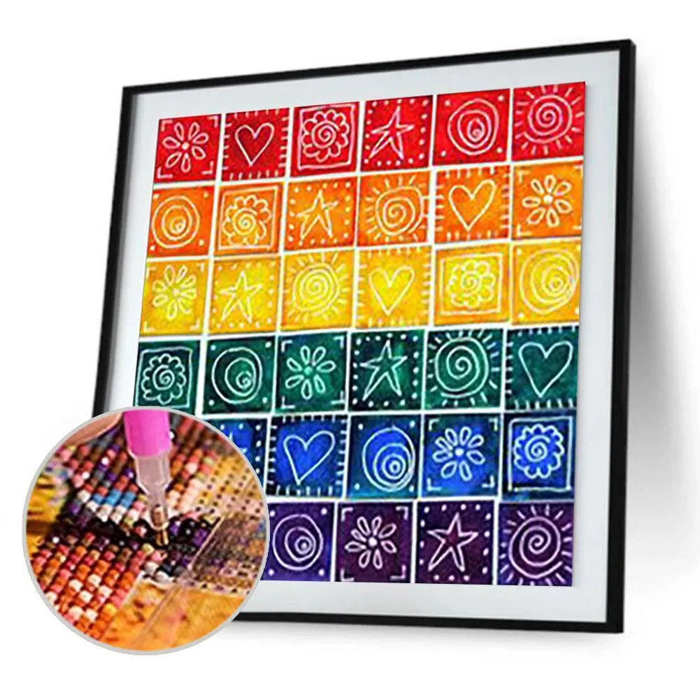 Color Geometric - Full Diamond Painting - 30x30cm