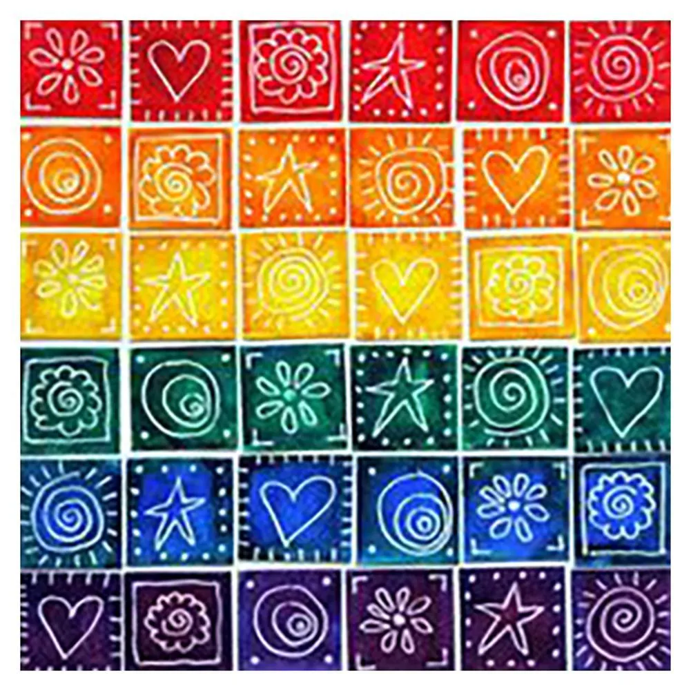 Color Geometric - Full Diamond Painting - 30x30cm