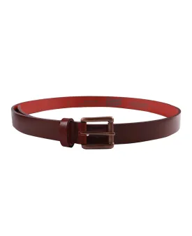 Deep Red Buffalo Leather  Buffalo Belt