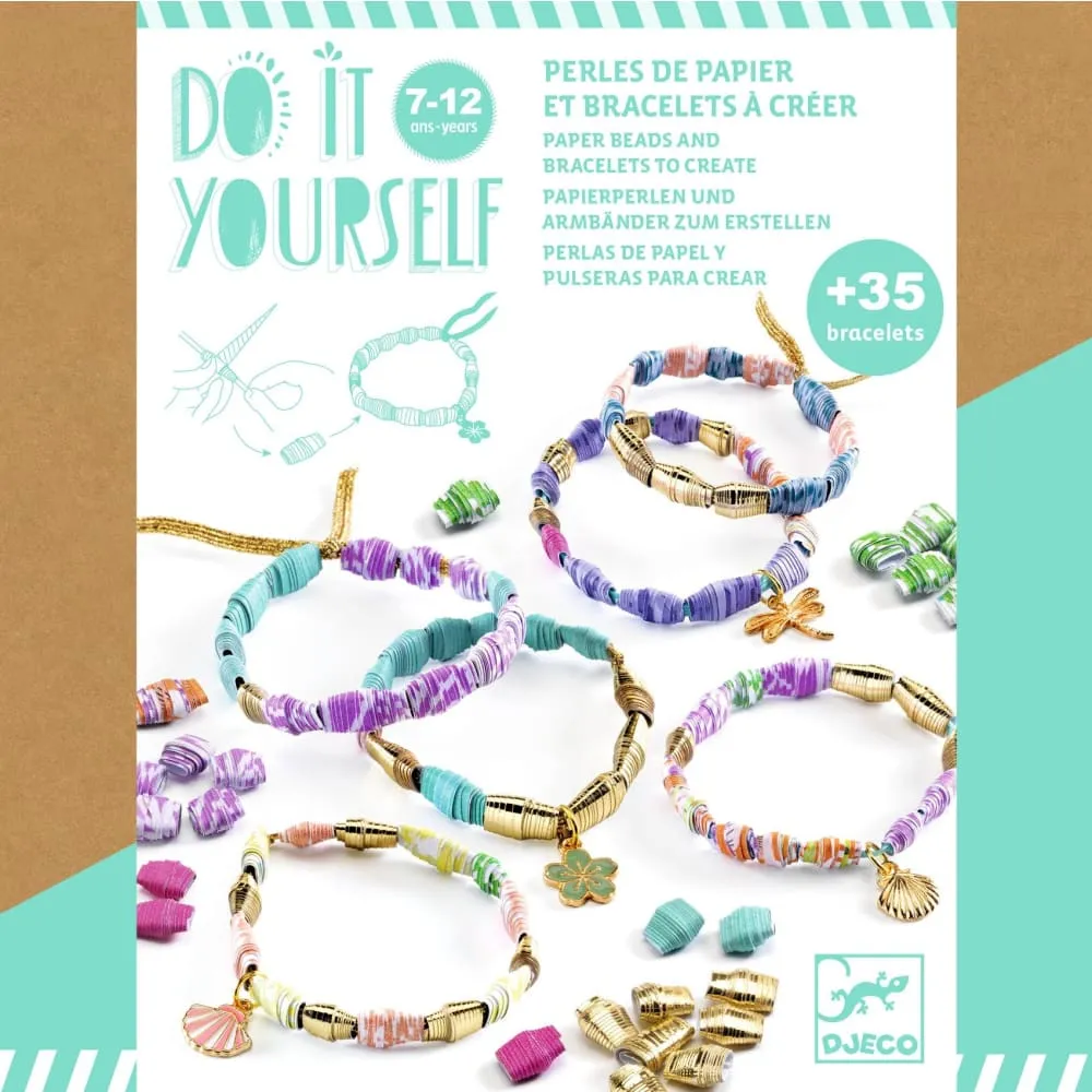 Djeco Do It  Yourself - Paper Beads Bracelet Kit