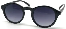 Fantas-Eyes Mens Jojo Plastic Round Sunglasses - Black