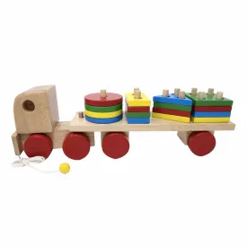 Geometric Shapes Stacking Truck (Multi peg/shape)