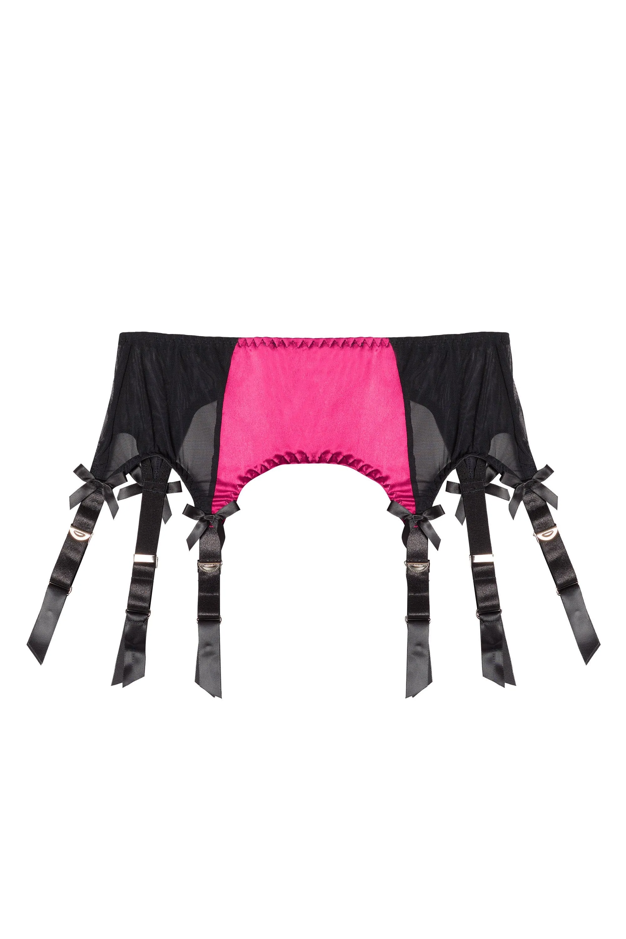 Hot Pink Classic Suspender Belt