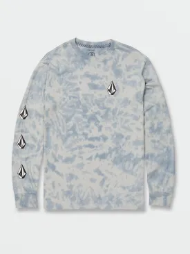 Iconic Stone Dye Long Sleeve Tee - Slate Blue