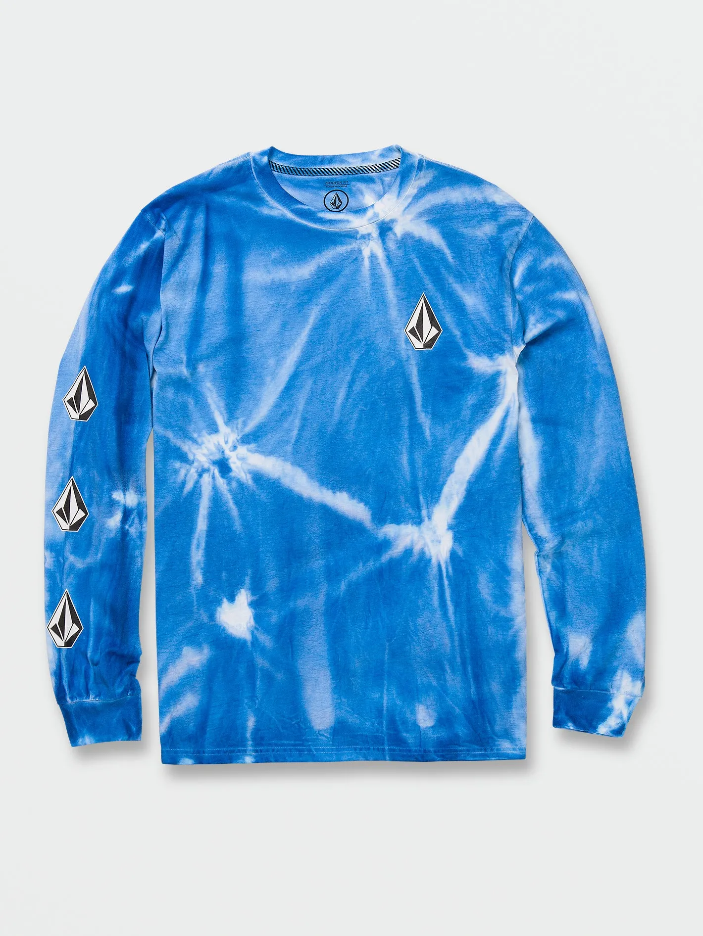 Iconic Stone Stardye Long Sleeve Tee - Maliblue