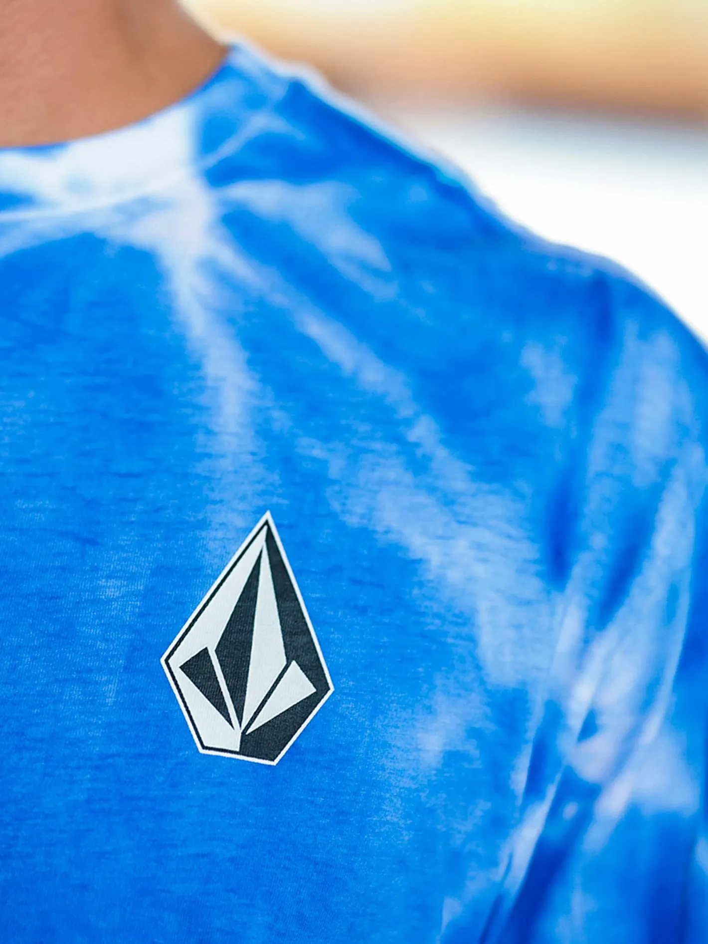 Iconic Stone Stardye Long Sleeve Tee - Maliblue