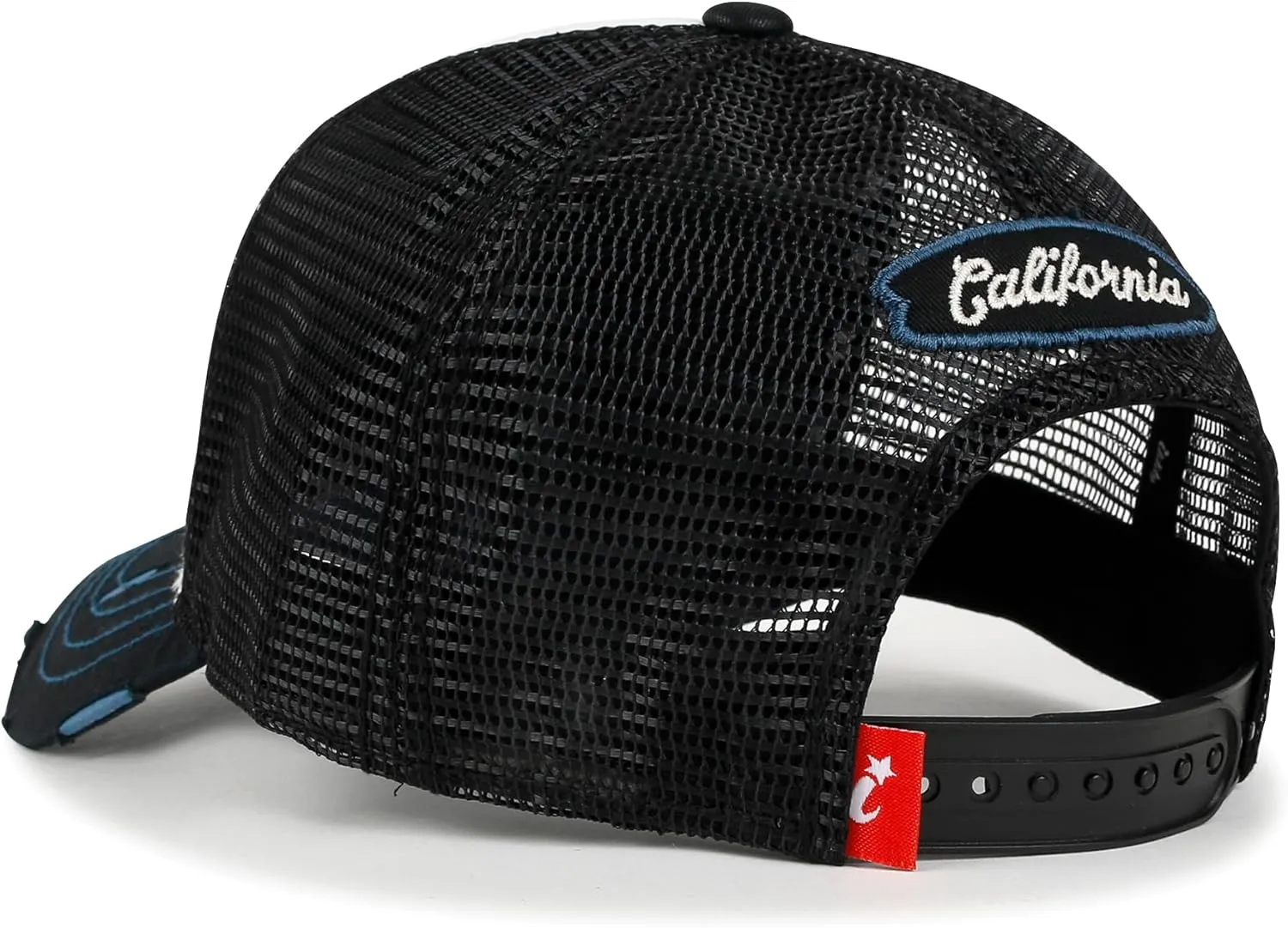 ililily Premium California Bear Embroidered Baseball Cap Vintage Trucker Hat