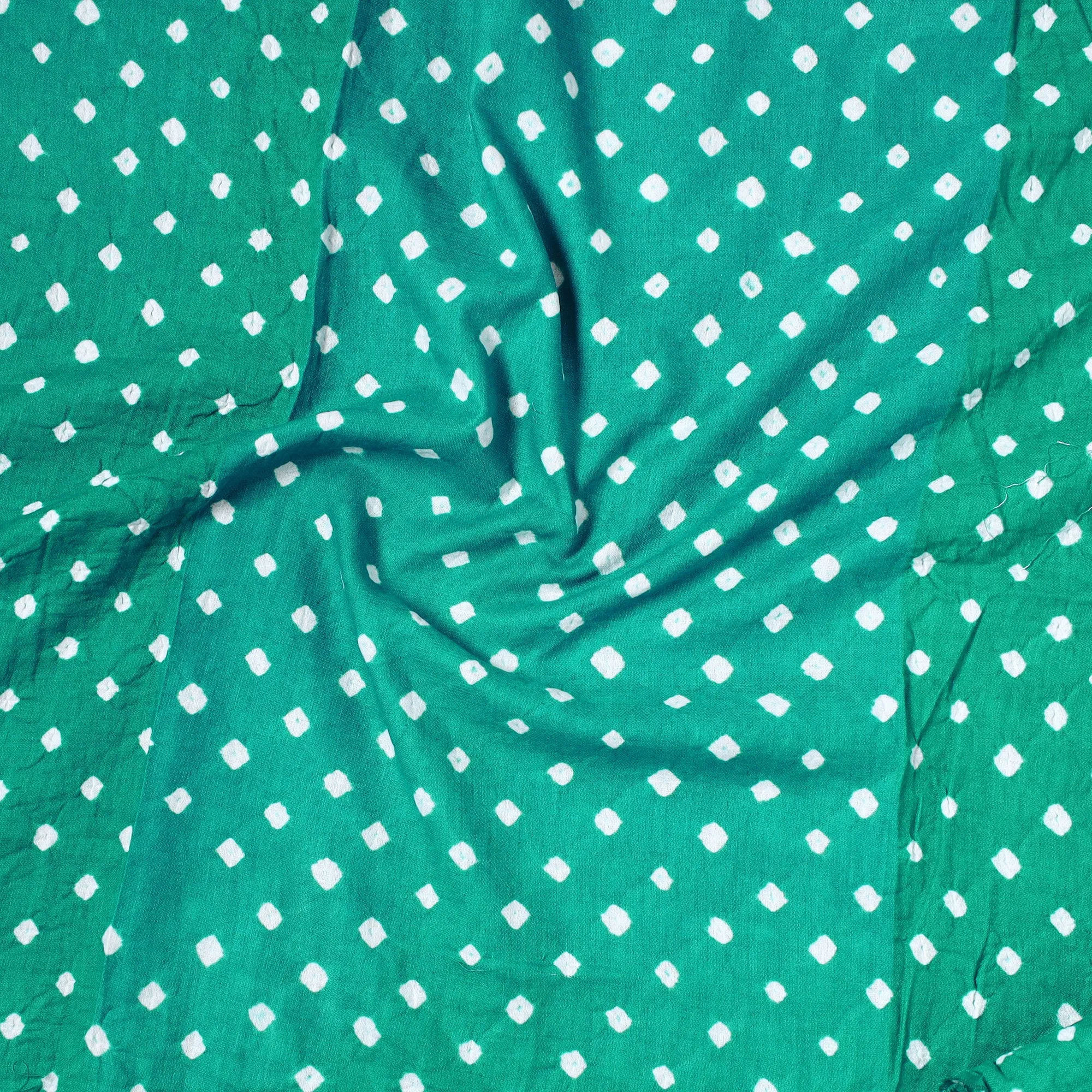 Kutch Bandhani Tie-Dye Satin Cotton Precut Fabric 48