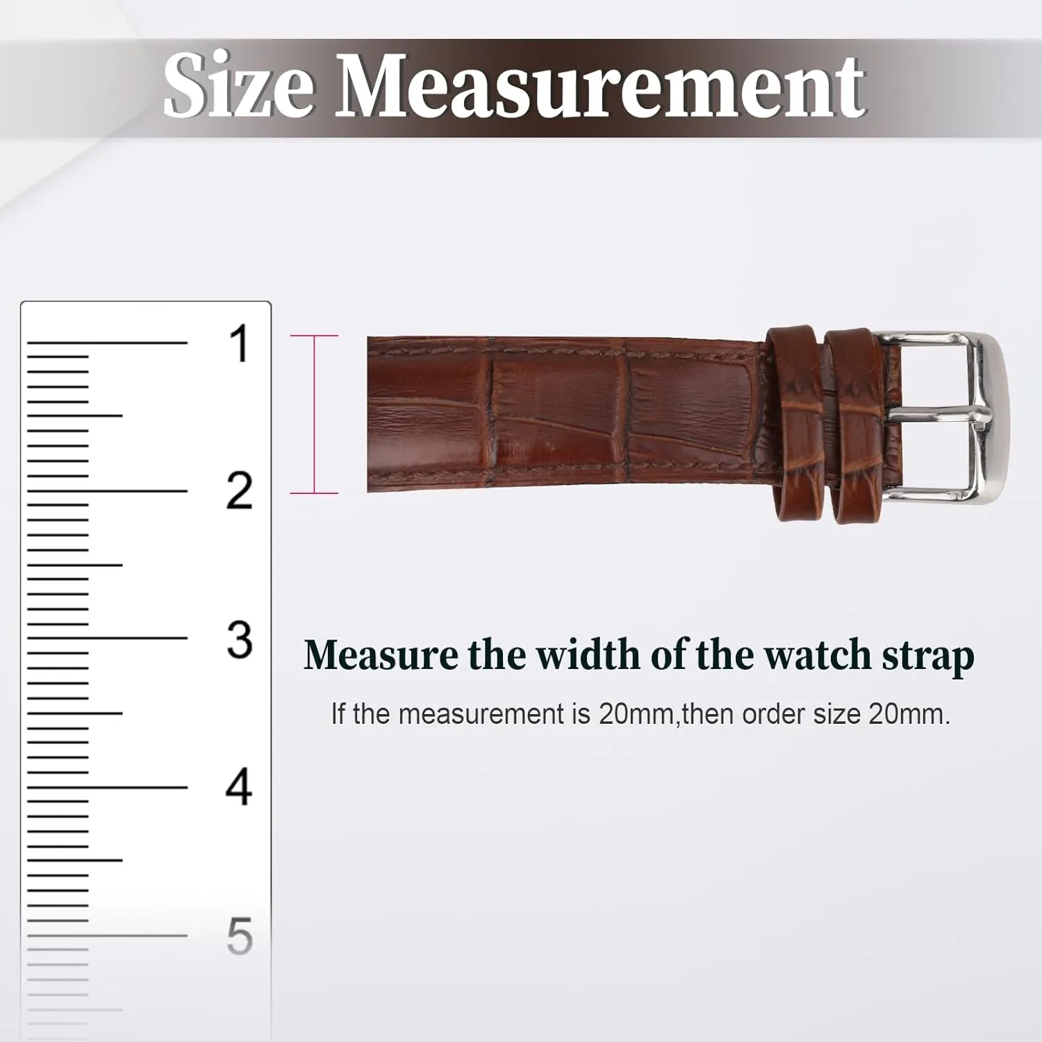 Leather Watch Band Holder, 6-Pack Dark Brown Loop Replacement Watch Band Keeper Compatible with Quartz & Smart Watches