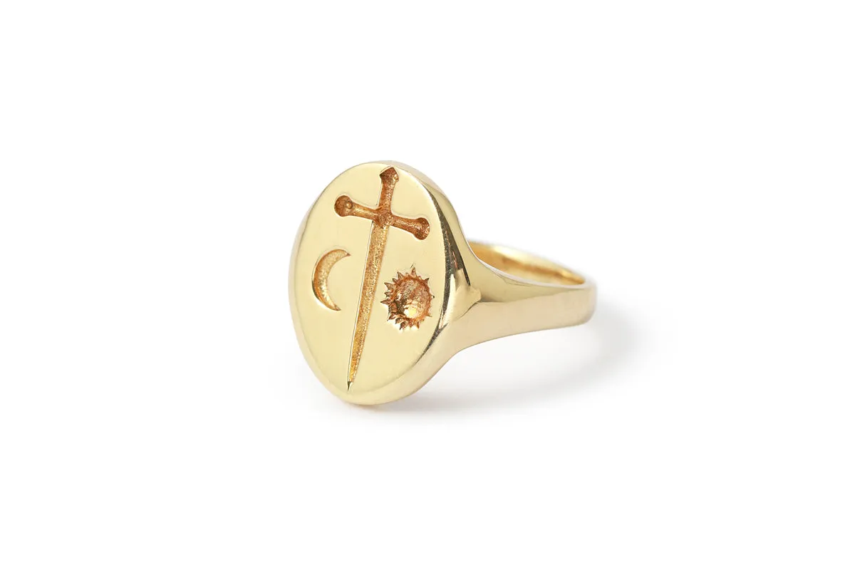 Libra Zodiac Signet Ring by Talon