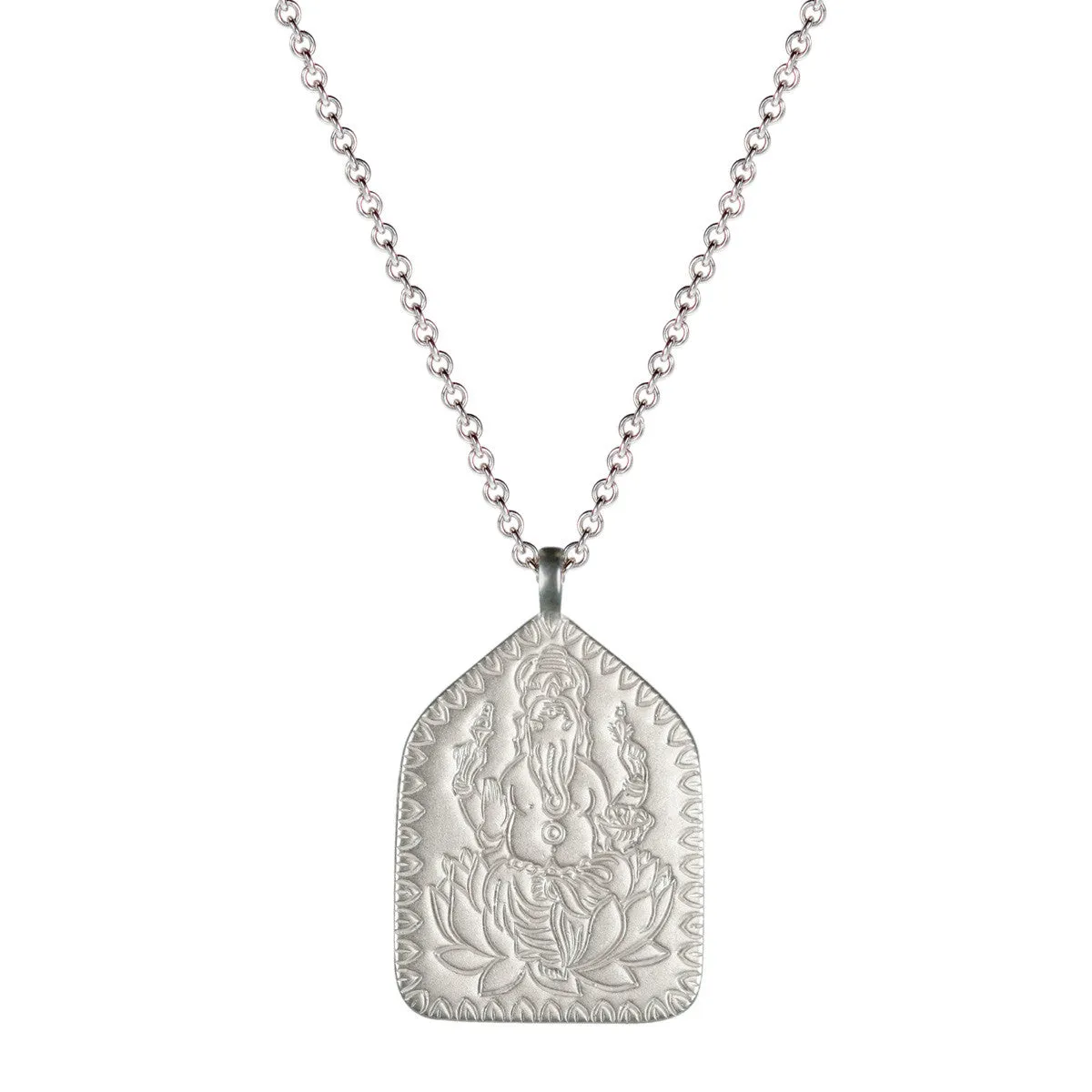 Men's Sterling Silver Ganesha Pendant