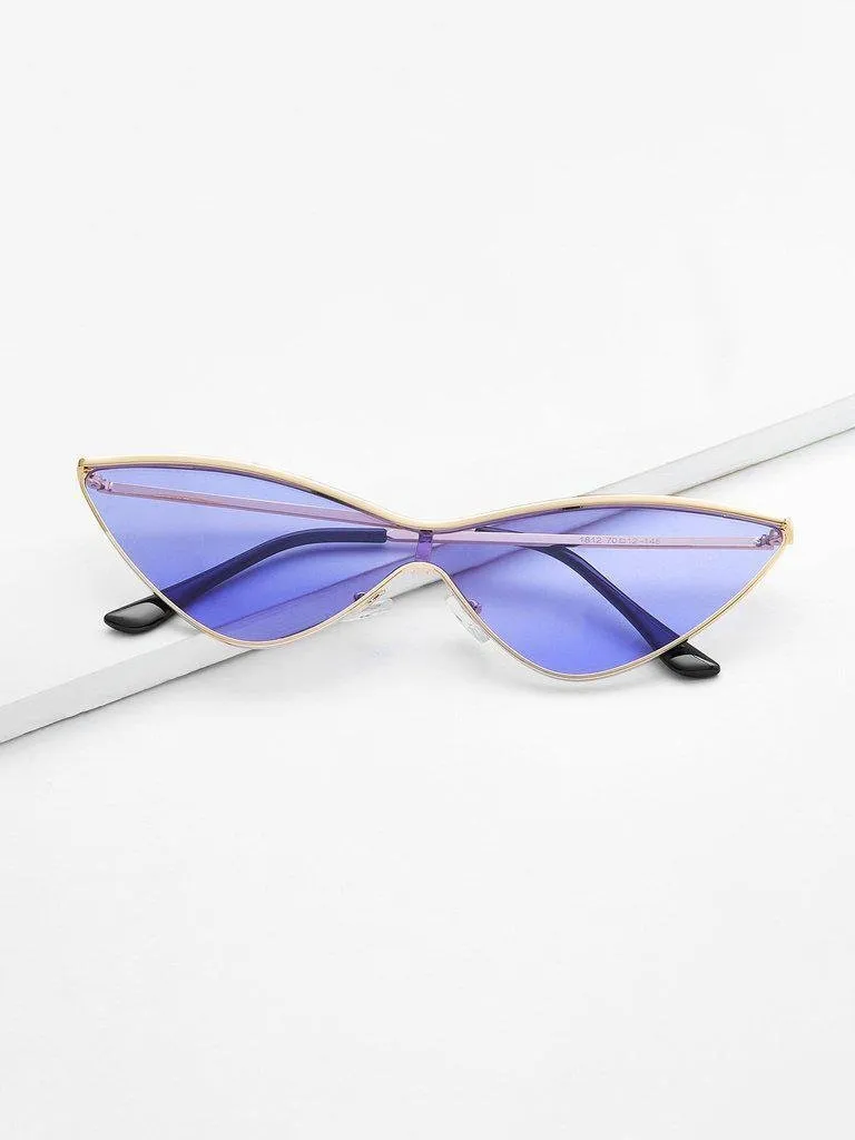 Metal Extreme Cat Eye Sunglasses