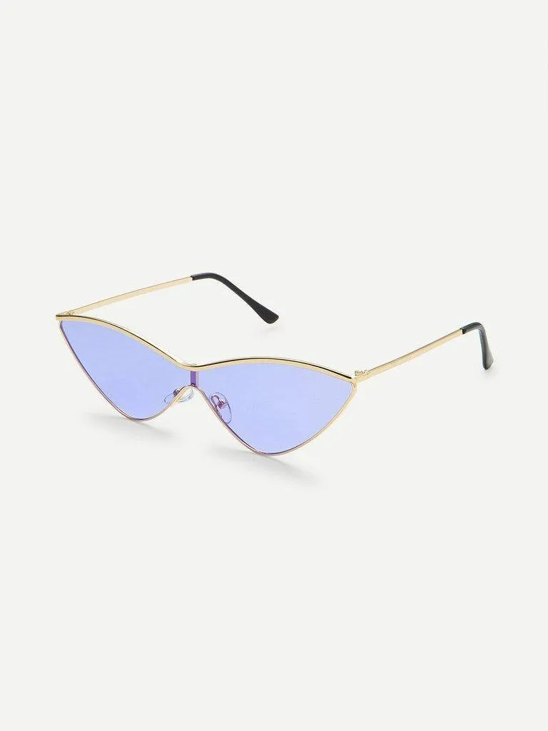 Metal Extreme Cat Eye Sunglasses