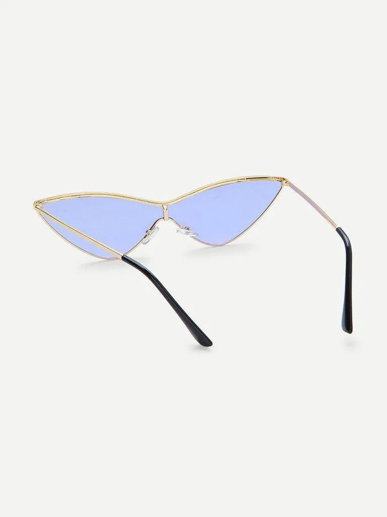 Metal Extreme Cat Eye Sunglasses