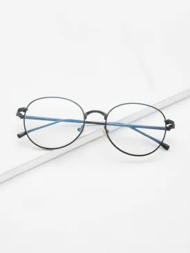 Metal Frame Clear Lens Glasses