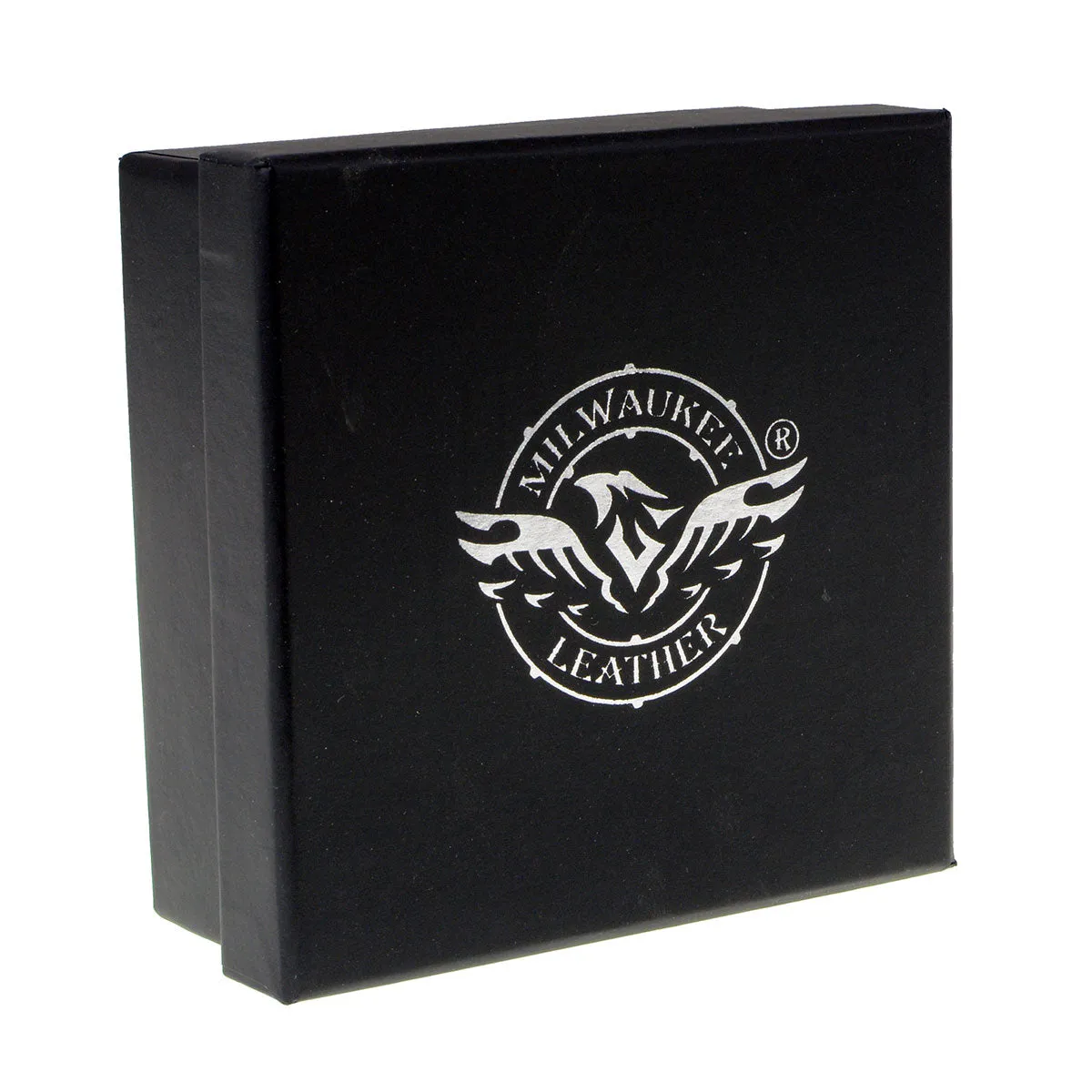 Milwaukee Leather MP7103 Men's Black Studs and Skulls Genuine Leather