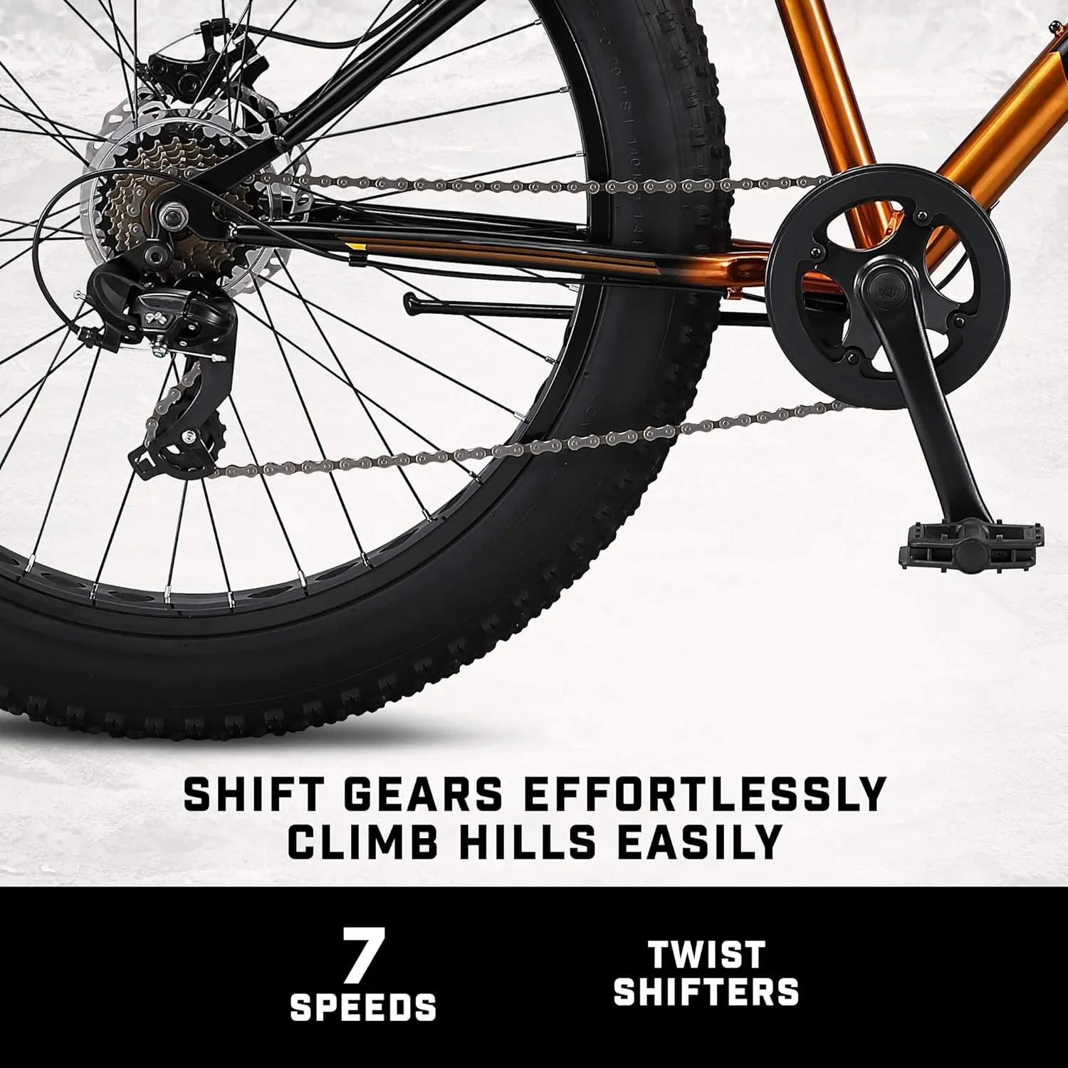 Mongoose Argus ST & Trail Fat Tire Mountain Bike for Adult Youth Men Women, 20 to 26-Inch Wheels, Mechanical Disc Brakes, Steel or Aluminum Frame and 7 or 16-Speed Options